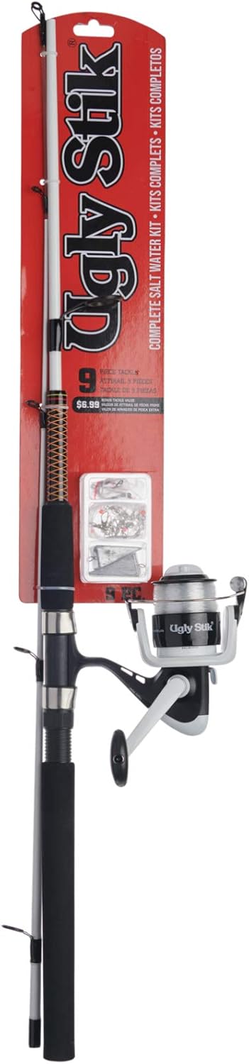 Ugly Stik Complete Spincast Reel and Fishing Rod Kit